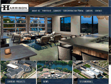 Tablet Screenshot of harrison-const.com